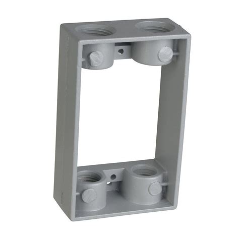 metal junction box extension|exterior electrical outlet box extender.